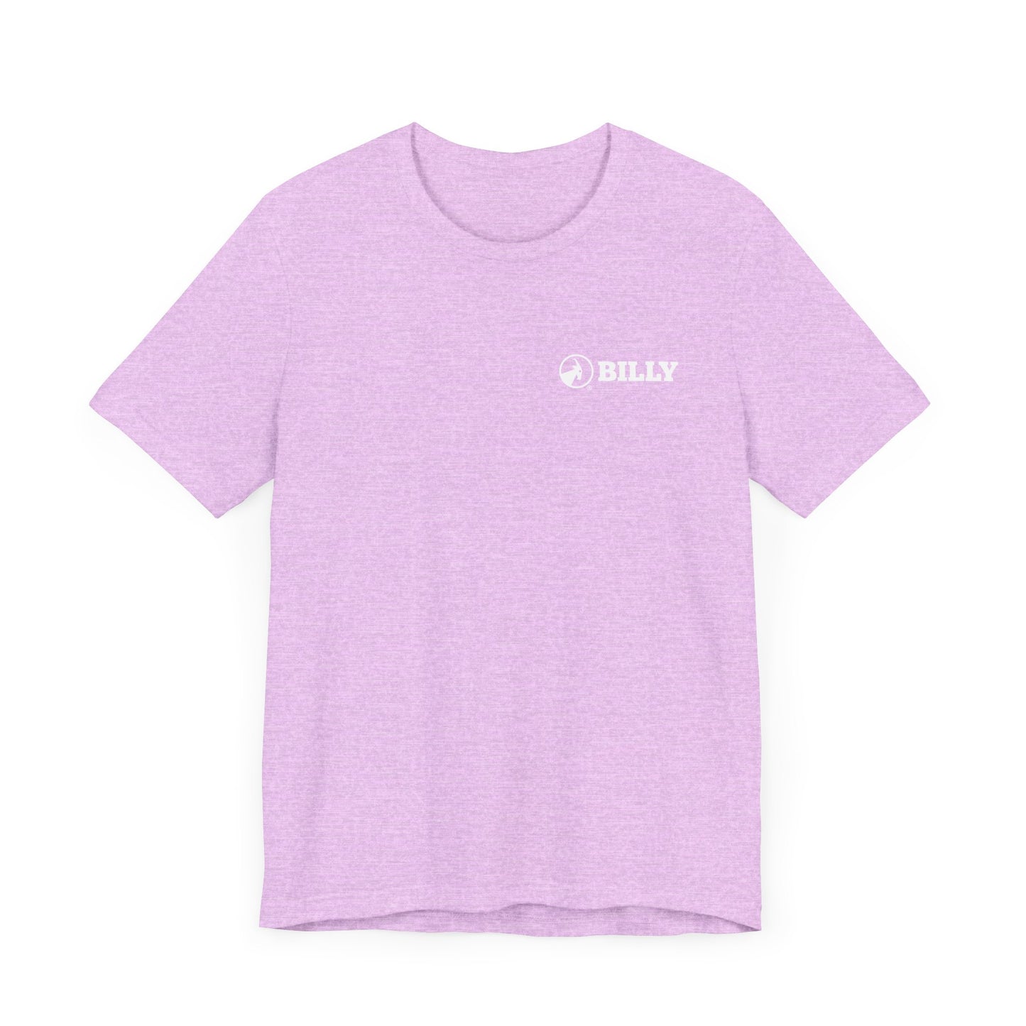 BILLY Adult Unisex Jersey Short Sleeve Tee (White Horizontal Logo - LCP)