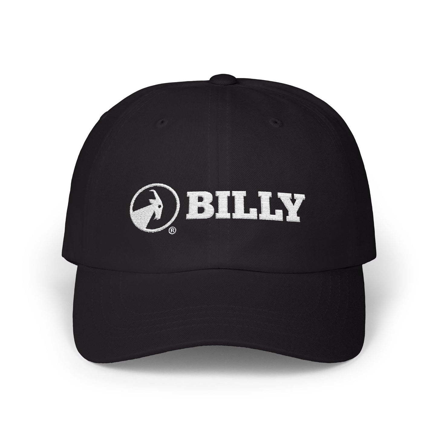 BILLY Classic Cap (White Horizontal Logo - Embroidery) — AVAILABLE IN 9 COLORS