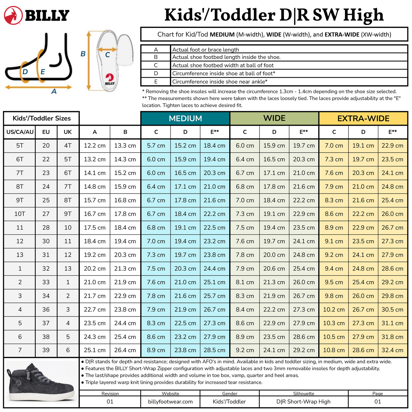 Black Acid Wash BILLY D|R II Short Wrap High