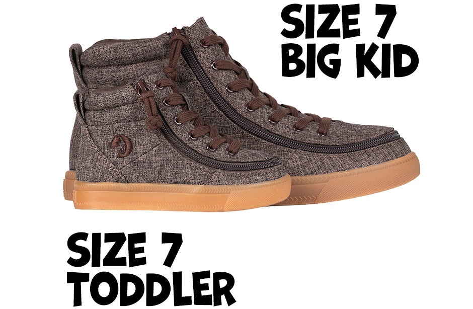 SALE - Brown Jersey BILLY Street High Tops