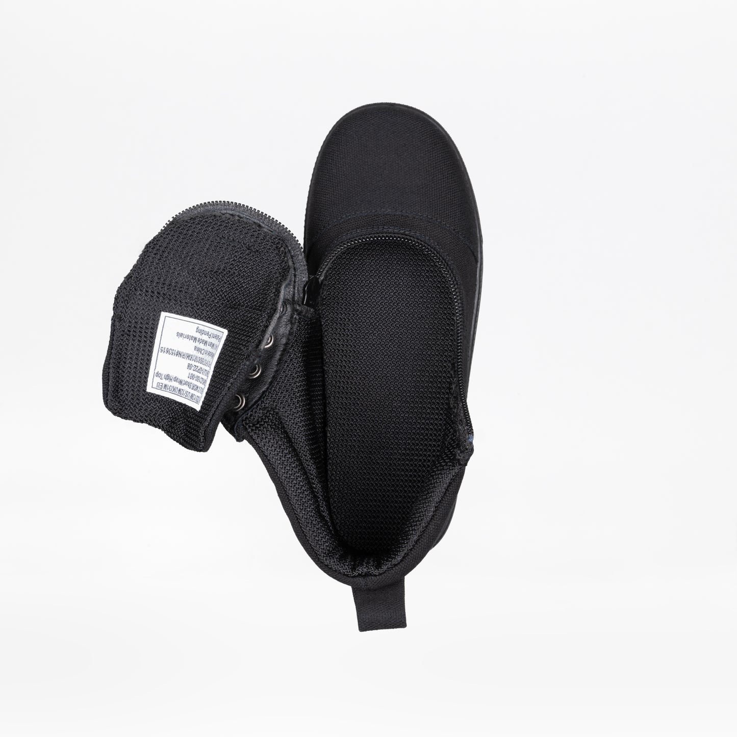 FINAL SALE - Black to the Floor BILLY D|R Short Wrap High Tops