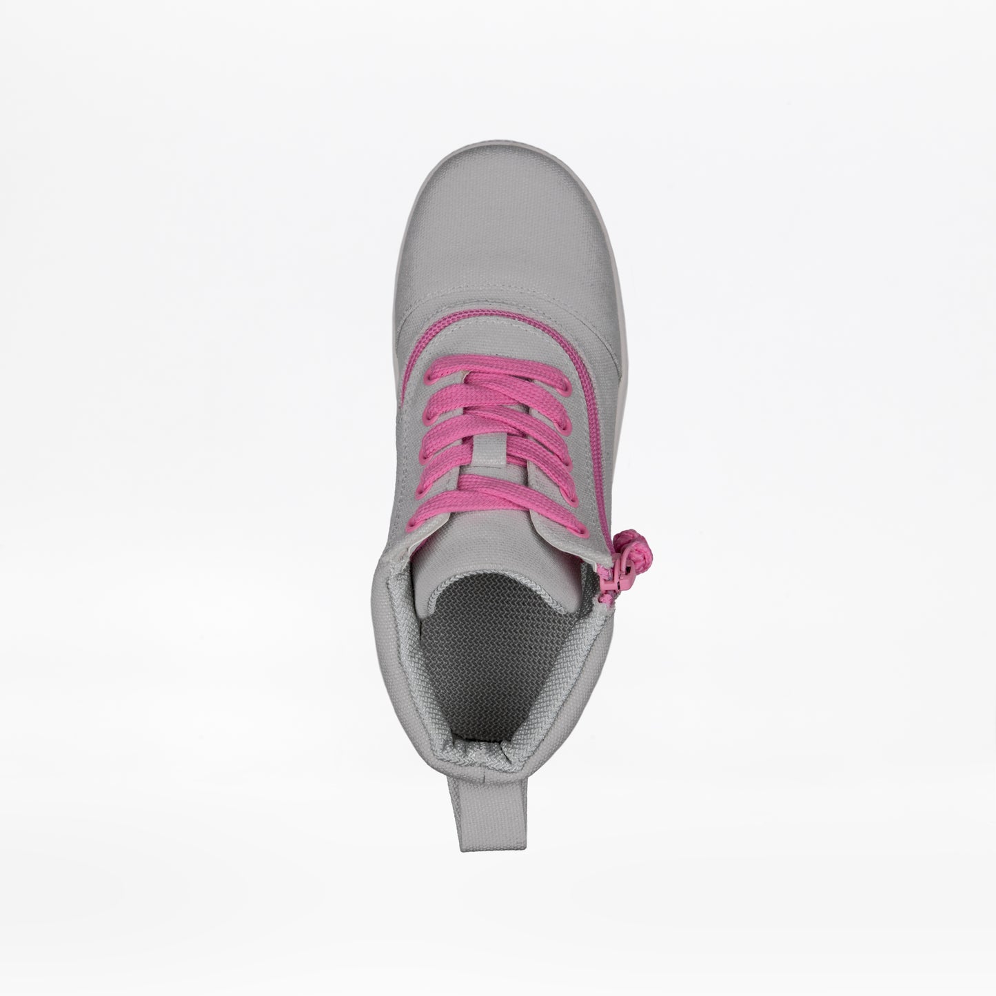 FINAL SALE - Grey/Pink BILLY D|R Short Wrap High Tops