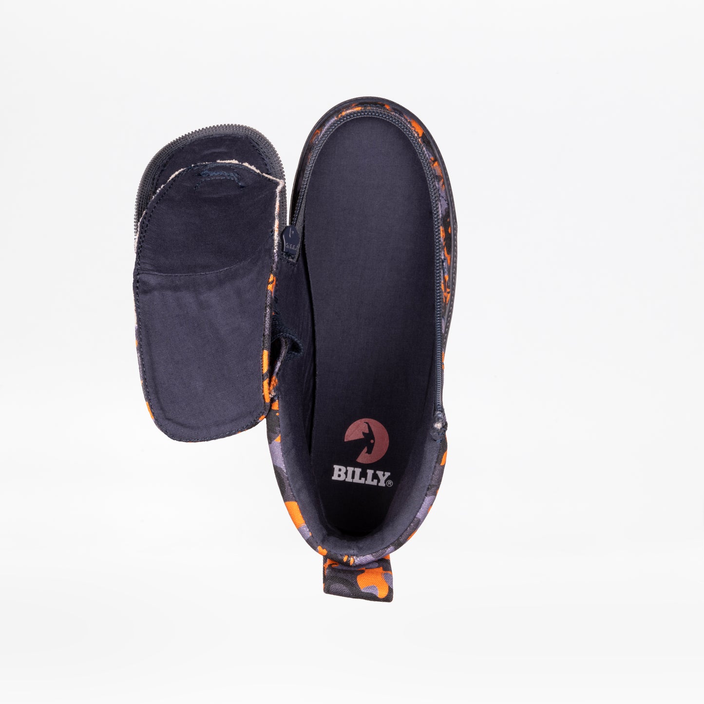 FINAL SALE - Orange Dino BILLY Classic Lace High Tops