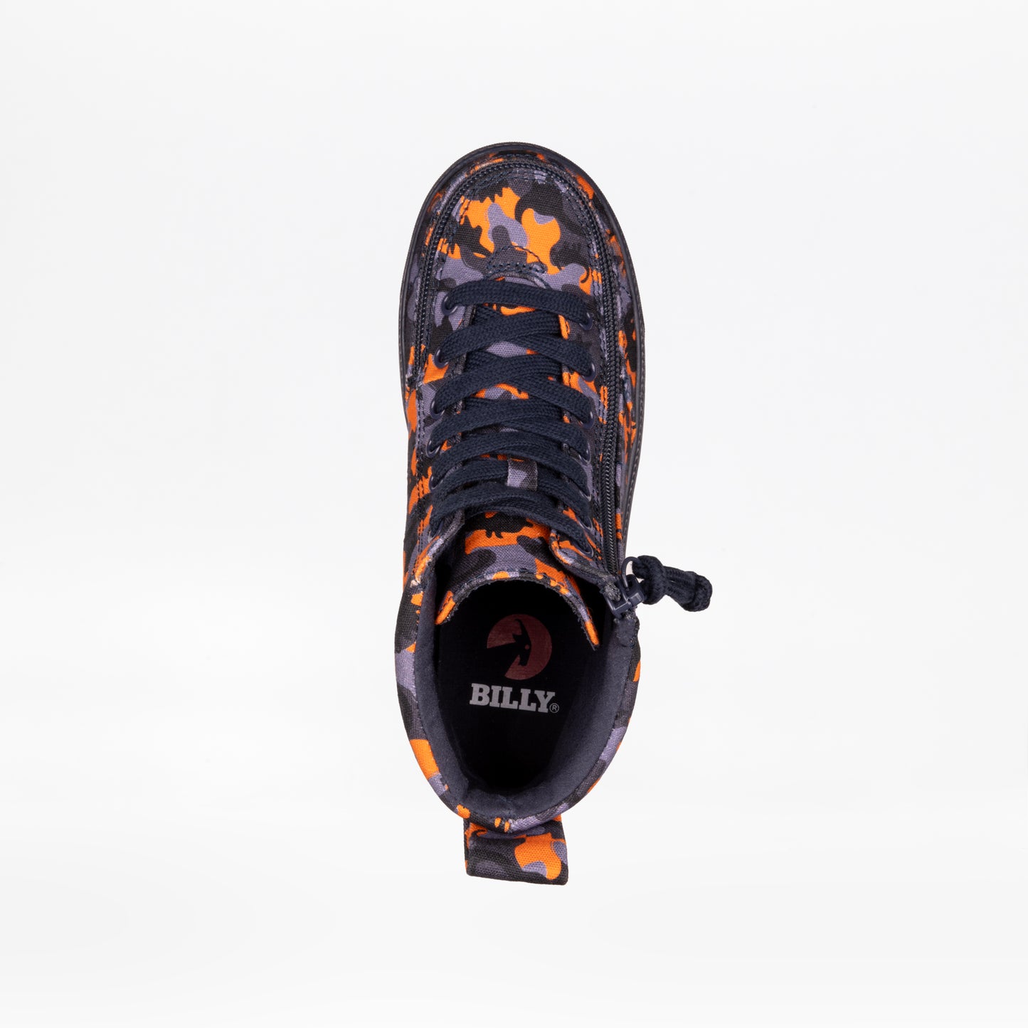 FINAL SALE - Orange Dino BILLY Classic Lace High Tops