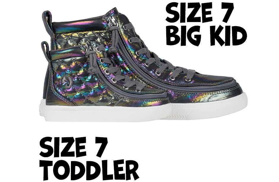 Graphite Rainbow BILLY Classic Quilt High Tops