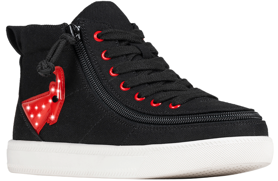 Black Red Light Ups BILLY Classic D R High Tops BILLY Footwear