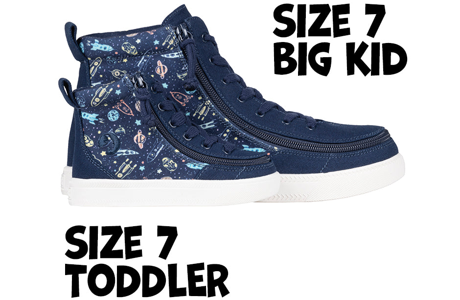 Navy Space BILLY Classic Lace High Tops