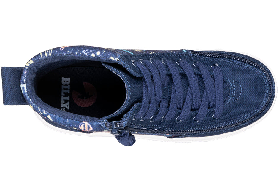 Navy Space BILLY Classic Lace High Tops