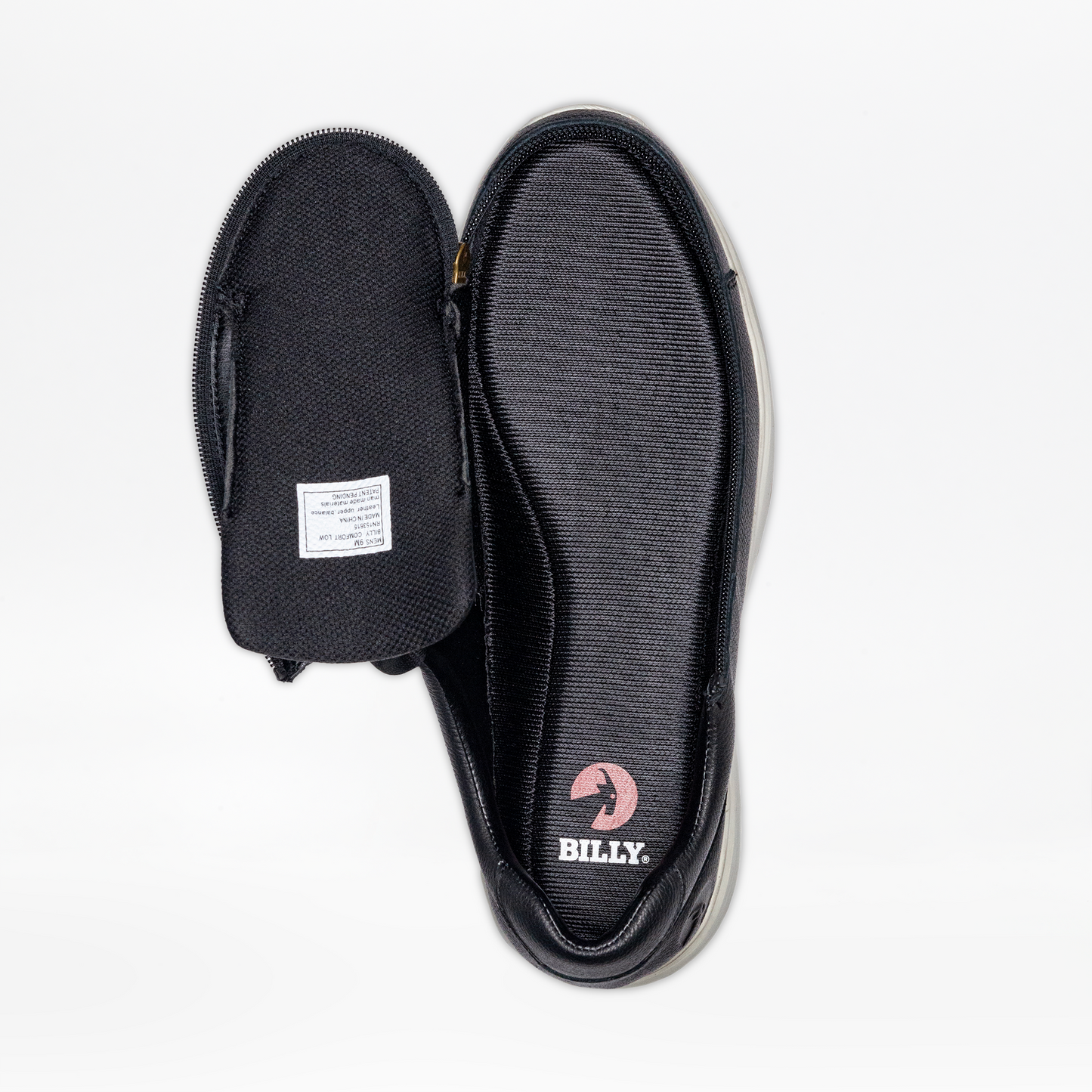 SALE - Men's Black Leather BILLY Comfort Low