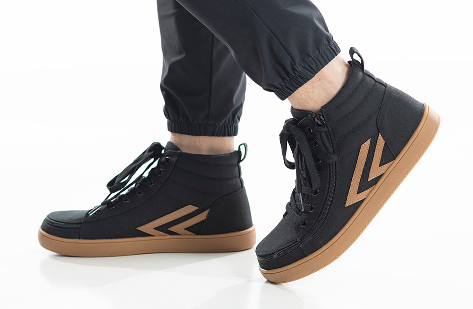 FINAL SALE - Men's Black/Gum BILLY CS Sneaker High Tops