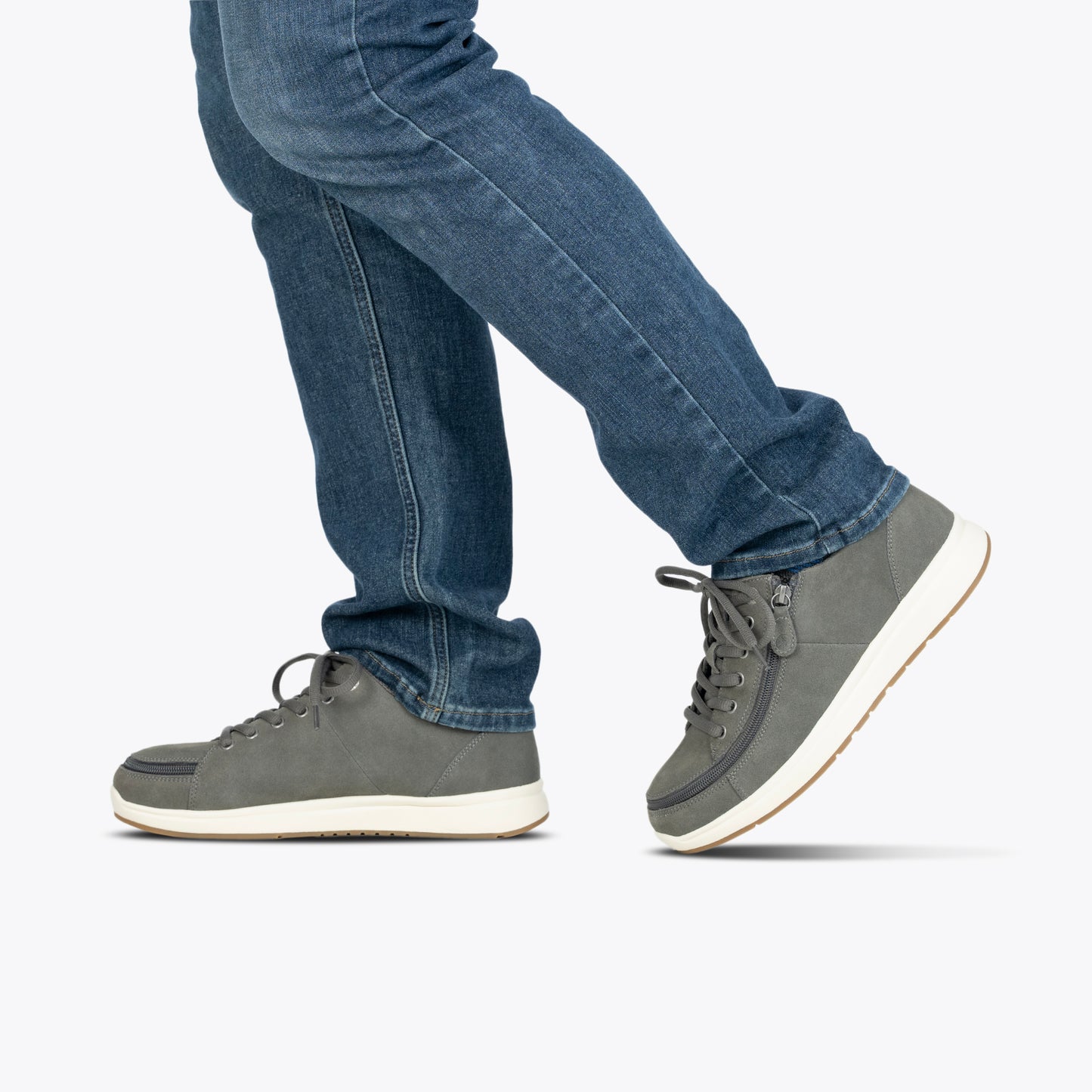 Men's Charcoal Suede BILLY Comfort Plush