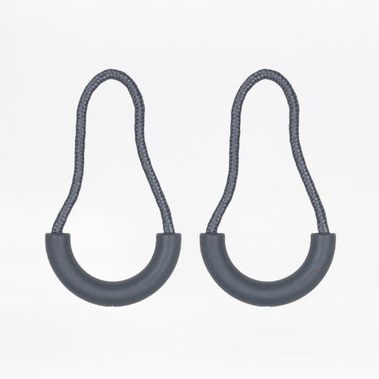 Charcoal BILLY Loop Zipper Pull