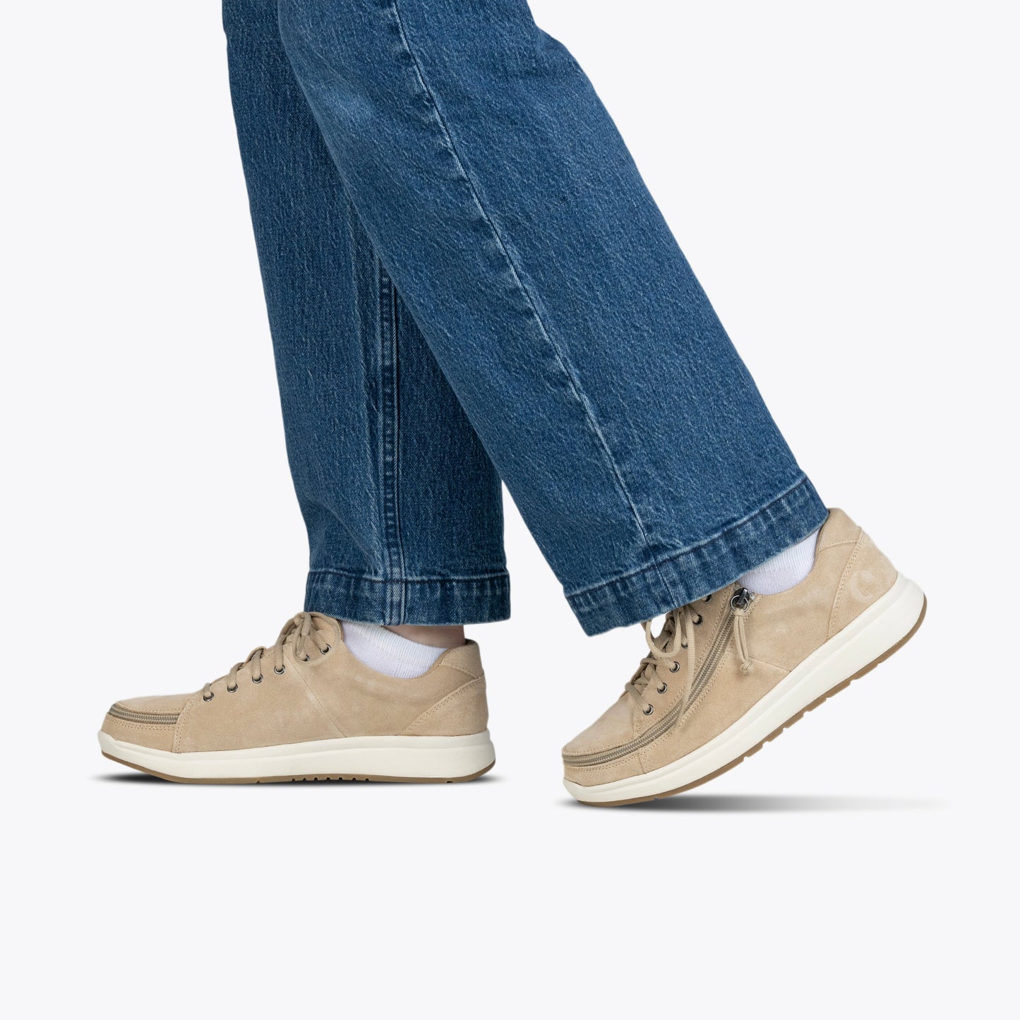 Women's Tan Suede BILLY Comfort Low