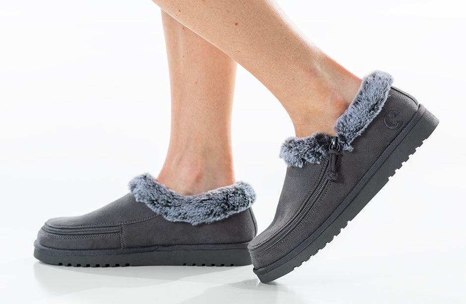 SALE - Women's Charcoal BILLY Cozy Slippers