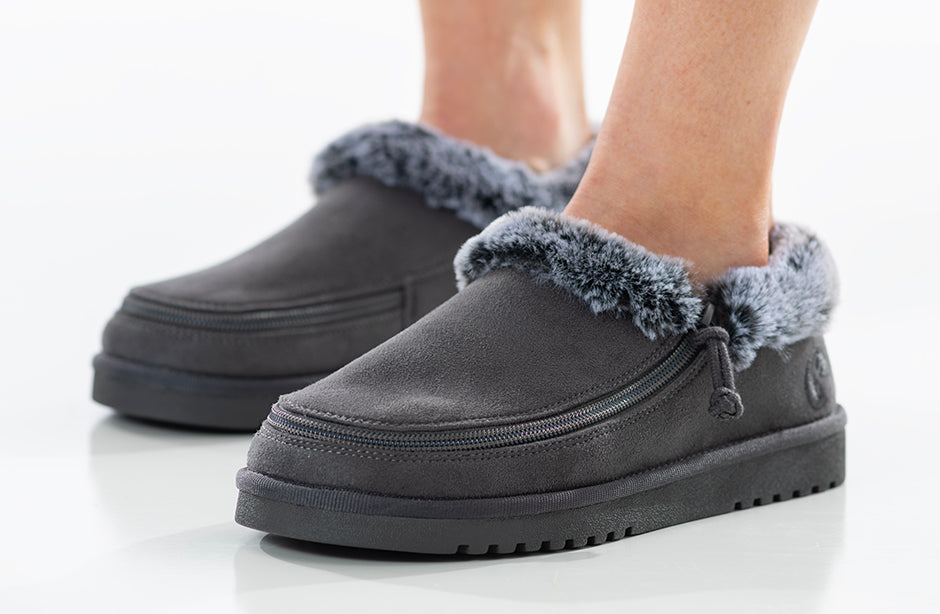 FINAL SALE - Women's Charcoal BILLY Cozy Slippers