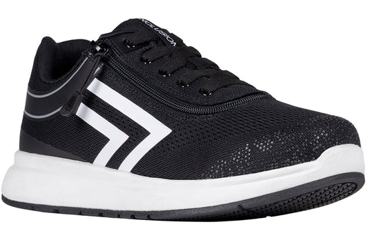FINAL SALE - Women's Black/White BILLY Comfort Inclusion Athletic Sneakers (Extra-Wide Only)