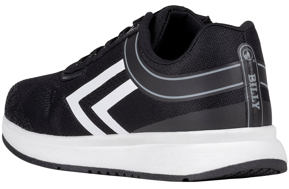 FINAL SALE - Women's Black/White BILLY Comfort Inclusion Athletic Sneakers (Extra-Wide Only)