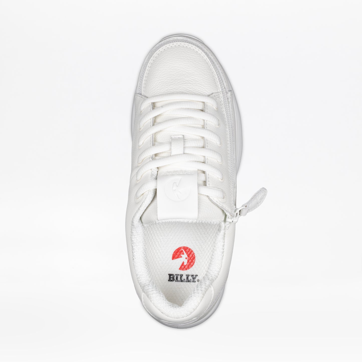Women's White Leather BILLY Comfort Plush