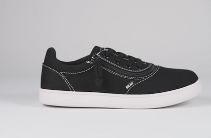 FINAL SALE - Men's Black/White Stitch BILLY Sneaker Low Tops