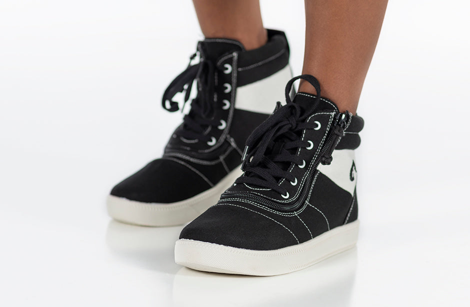 FINAL SALE - Black BILLY Street Short Wrap High Tops