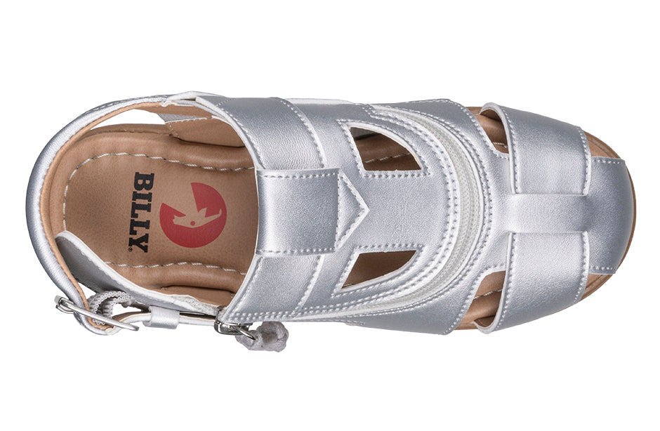 FINAL SALE - Silver BILLY Sandals