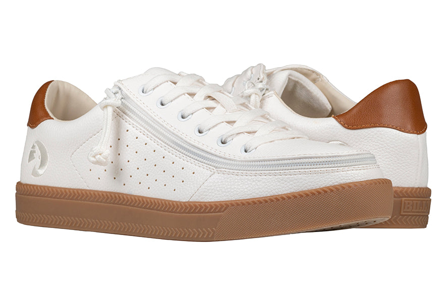 Men s White Low Top Sneakers BILLY Footwear