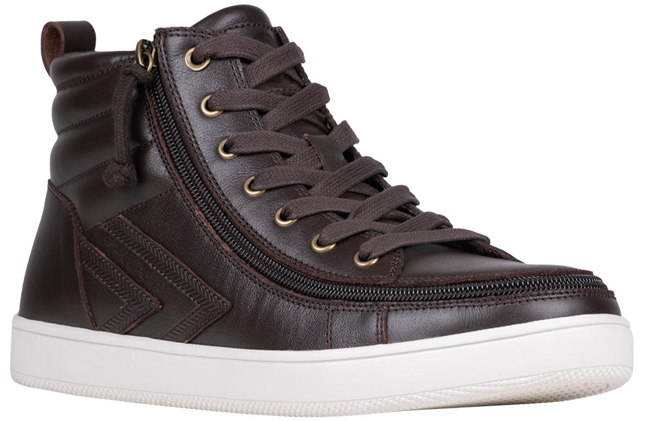 FINAL SALE Men's Brown Leather BILLY Ten9 Sneaker High – Footwear