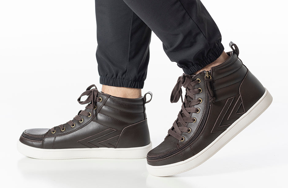 FINAL SALE - Men's Brown Leather BILLY Ten9 CS Sneaker High Tops