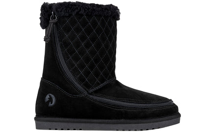 SALE - Women's Black BILLY Cozy Quilt Lux Boots