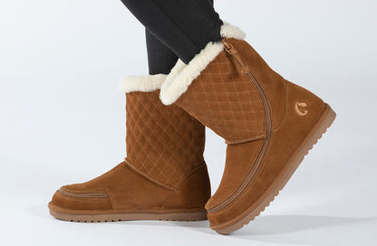 SALE - Women's Chestnut BILLY Cozy Quilt Lux Boots
