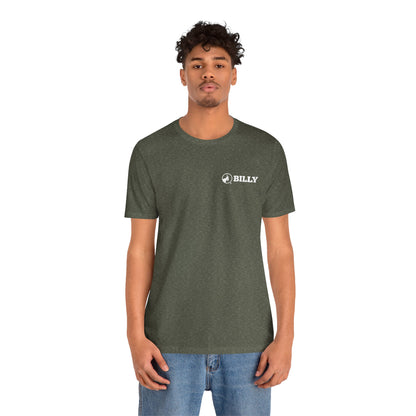 BILLY Adult Unisex Jersey Short Sleeve Tee (White Horizontal Logo - LCP)