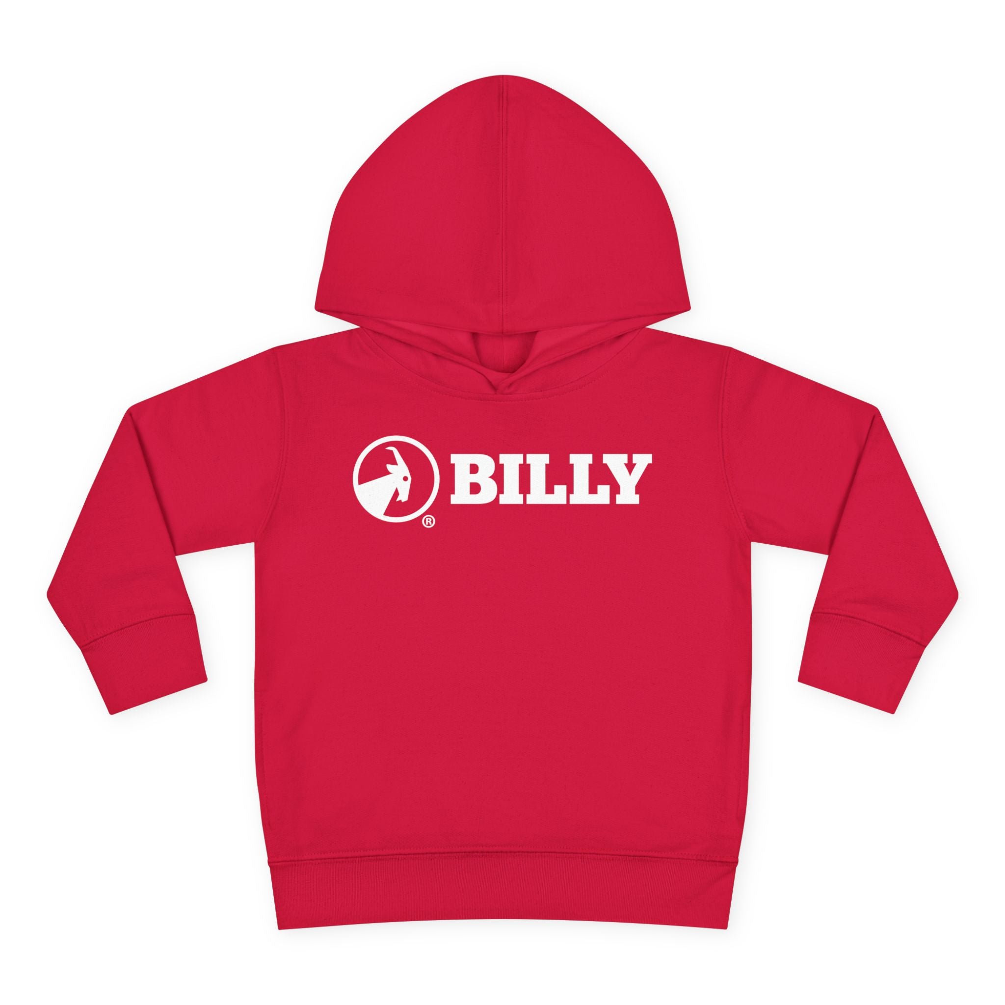 BILLY Core Toddler Pullover Fleece Hoodie (White Horizontal Logo) — AVAILABLE IN 4 COLORS