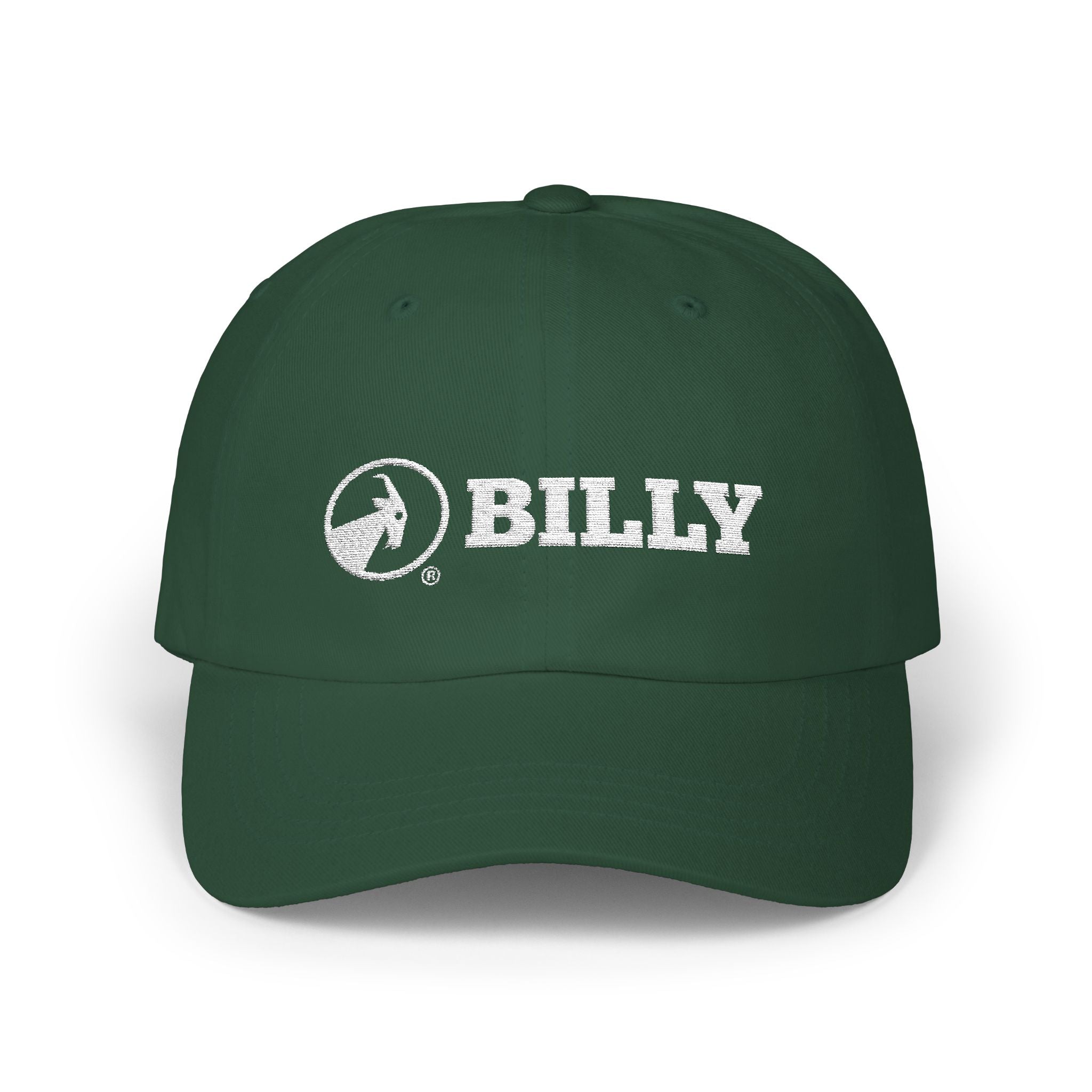 BILLY Classic Cap (White Horizontal Logo - Embroidery) — AVAILABLE IN 9 COLORS