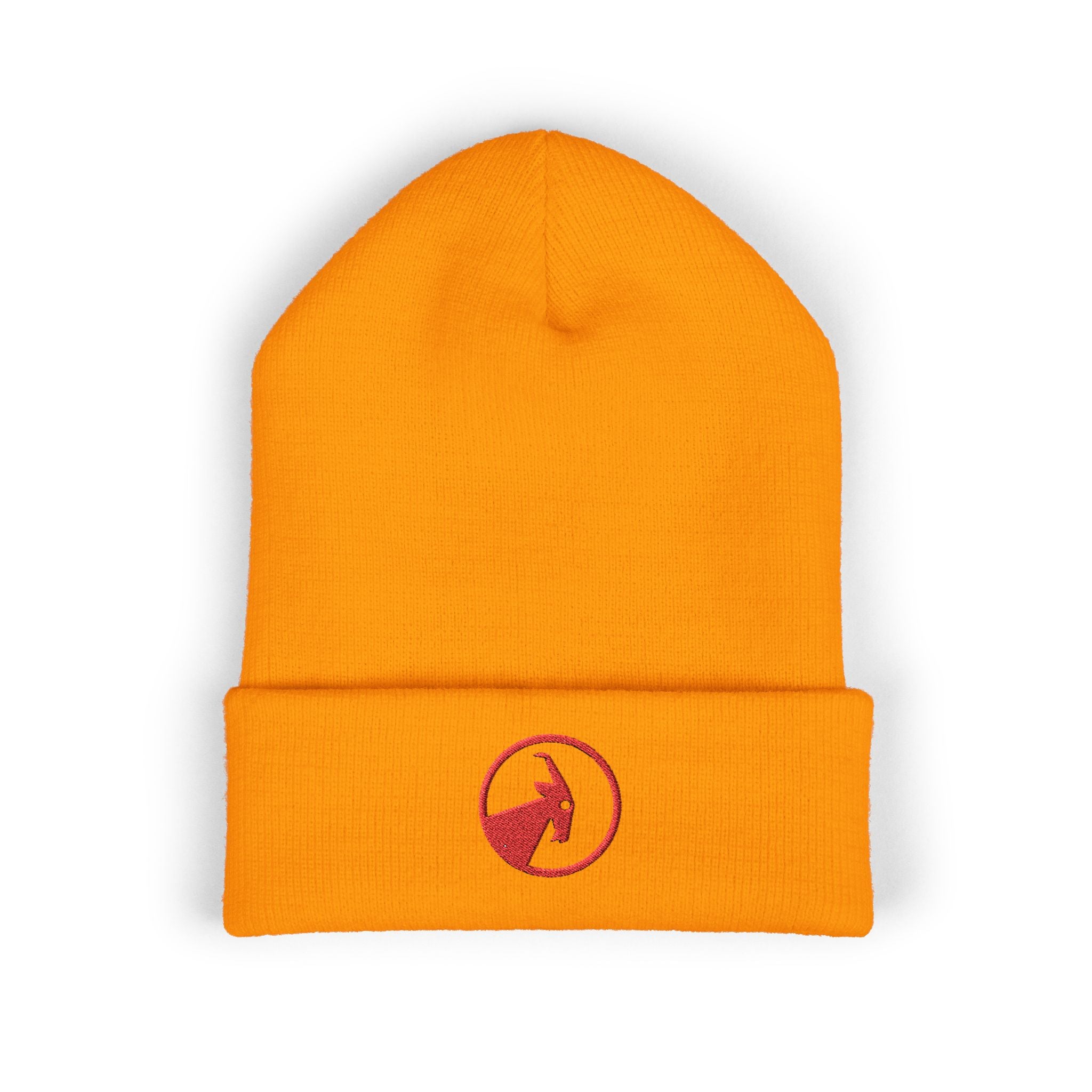 BILLY Classic Cuffed Beanie (Red Goat - Embroidery) — AVAILABLE IN 9 COLORS