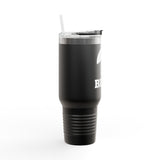 BILLY Insulated Travel Mug, 40oz (White Vertical Logo)