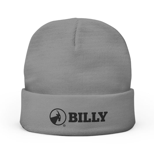 BILLY Knit Beanie (Black Horizontal Logo - Embroidery) — AVAILABLE IN 6 COLORS