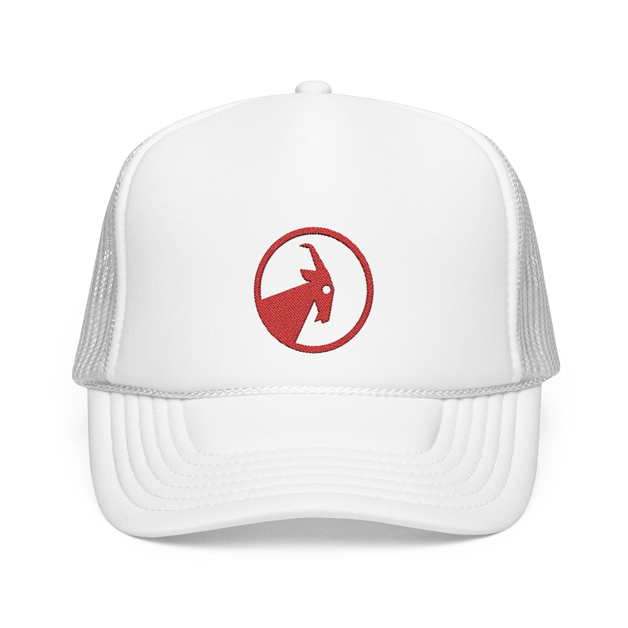 BILLY Foam Trucker Hat (Red Goat - Embroidery) — AVAILABLE IN 5 COLORS