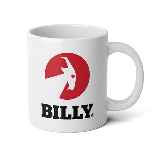 BILLY Jumbo Mug, 20oz (Red/Black Vertical Logo)