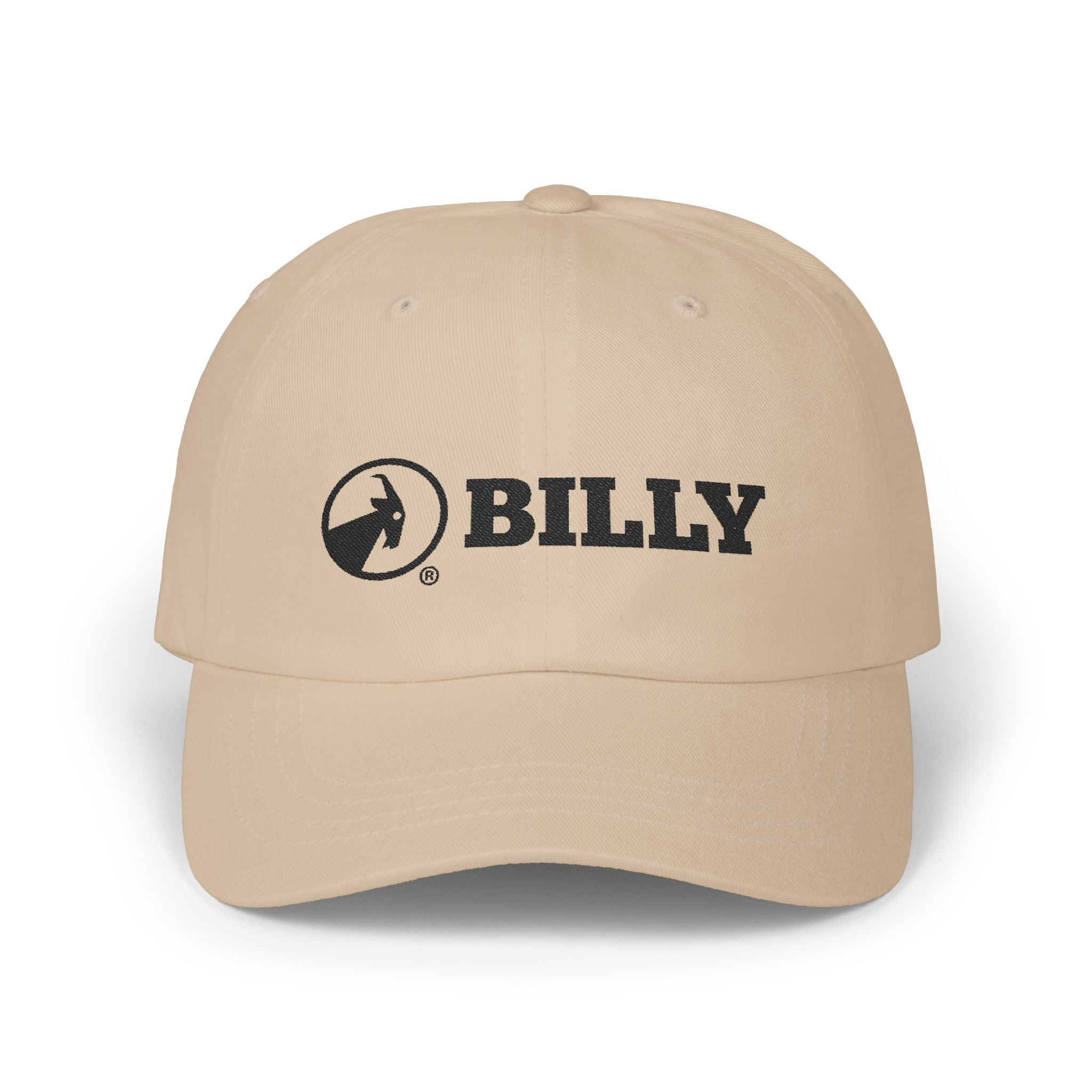 BILLY Classic Cap (Black Horizontal Logo - Embroidery) — AVAILABLE IN 7 COLORS