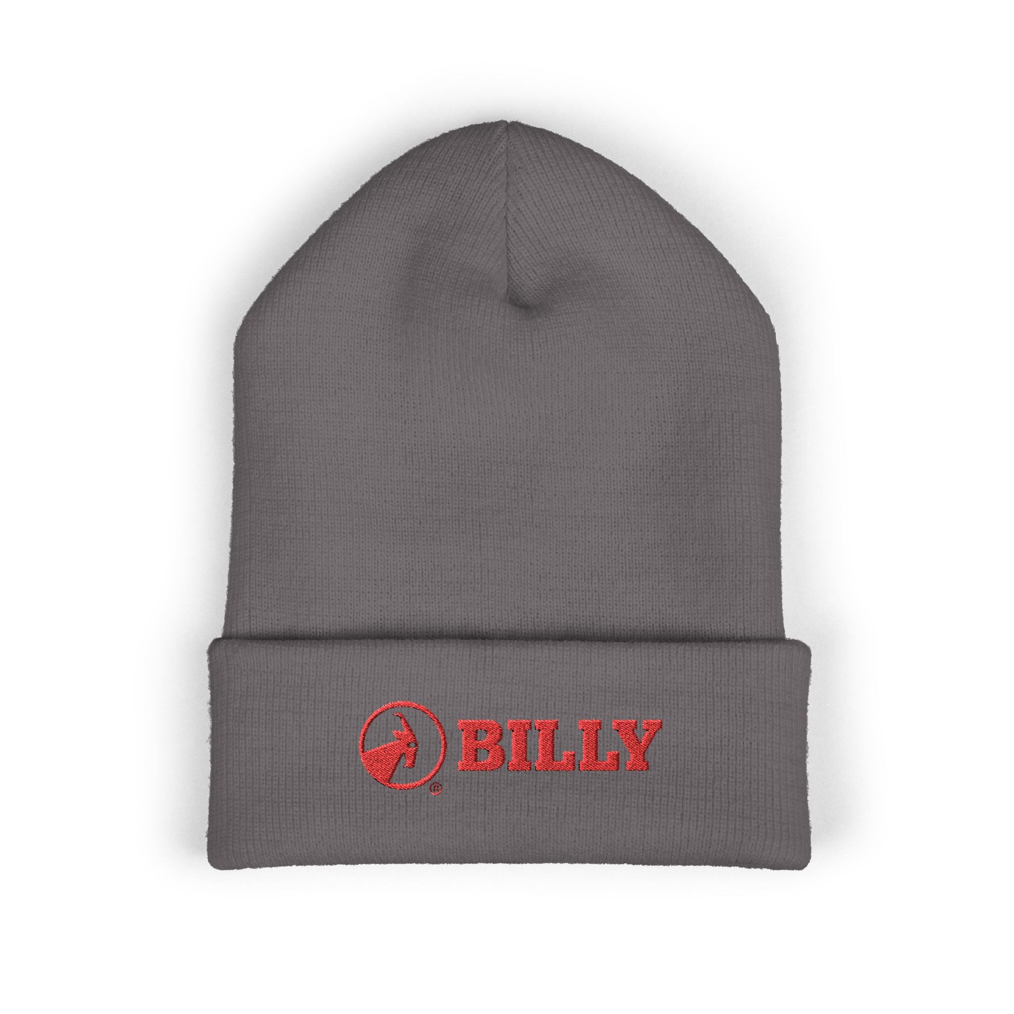 BILLY Classic Cuffed Beanie (Red Horizontal Logo - Embroidery) — AVAILABLE IN 9 COLORS