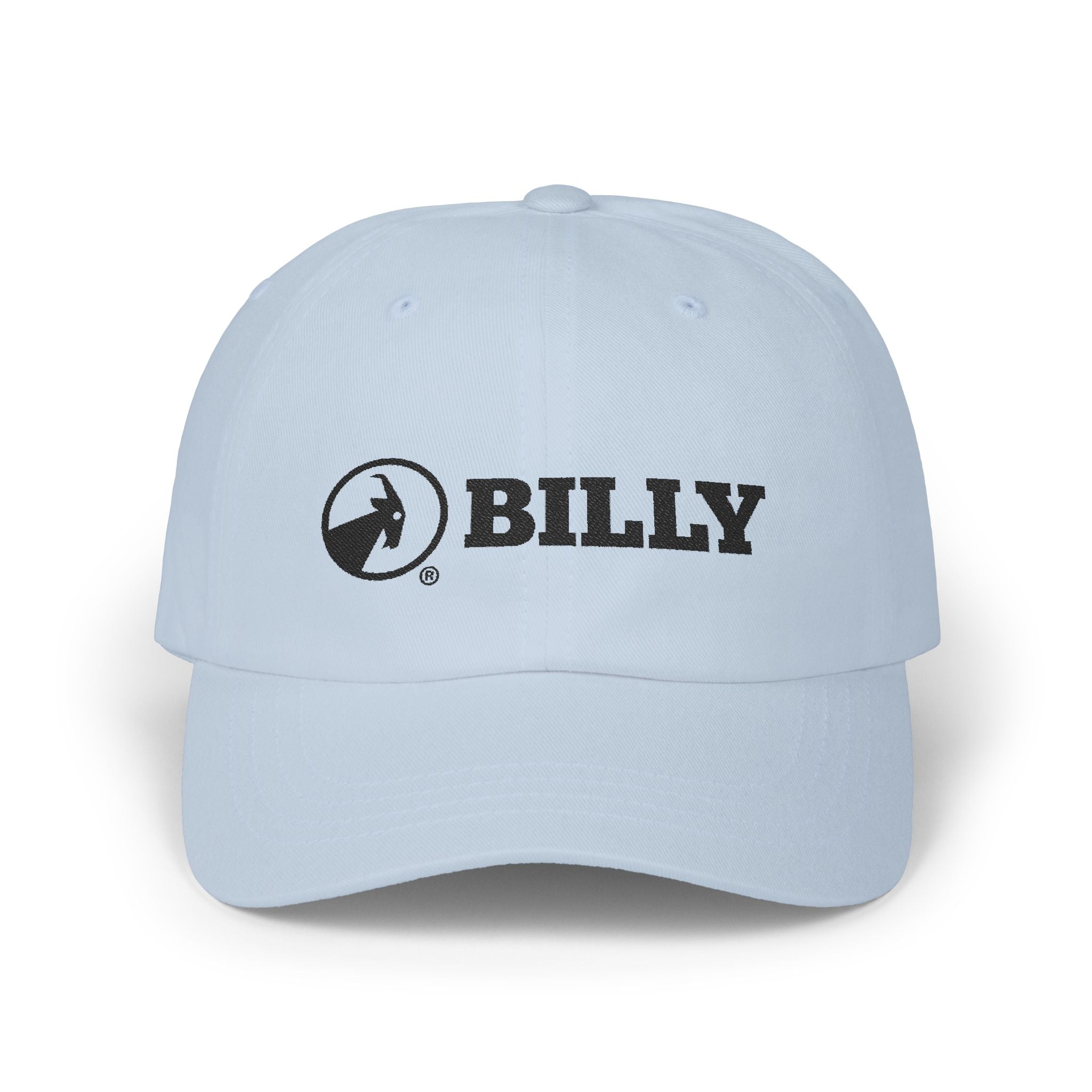 BILLY Classic Cap (Black Horizontal Logo - Embroidery) — AVAILABLE IN 7 COLORS