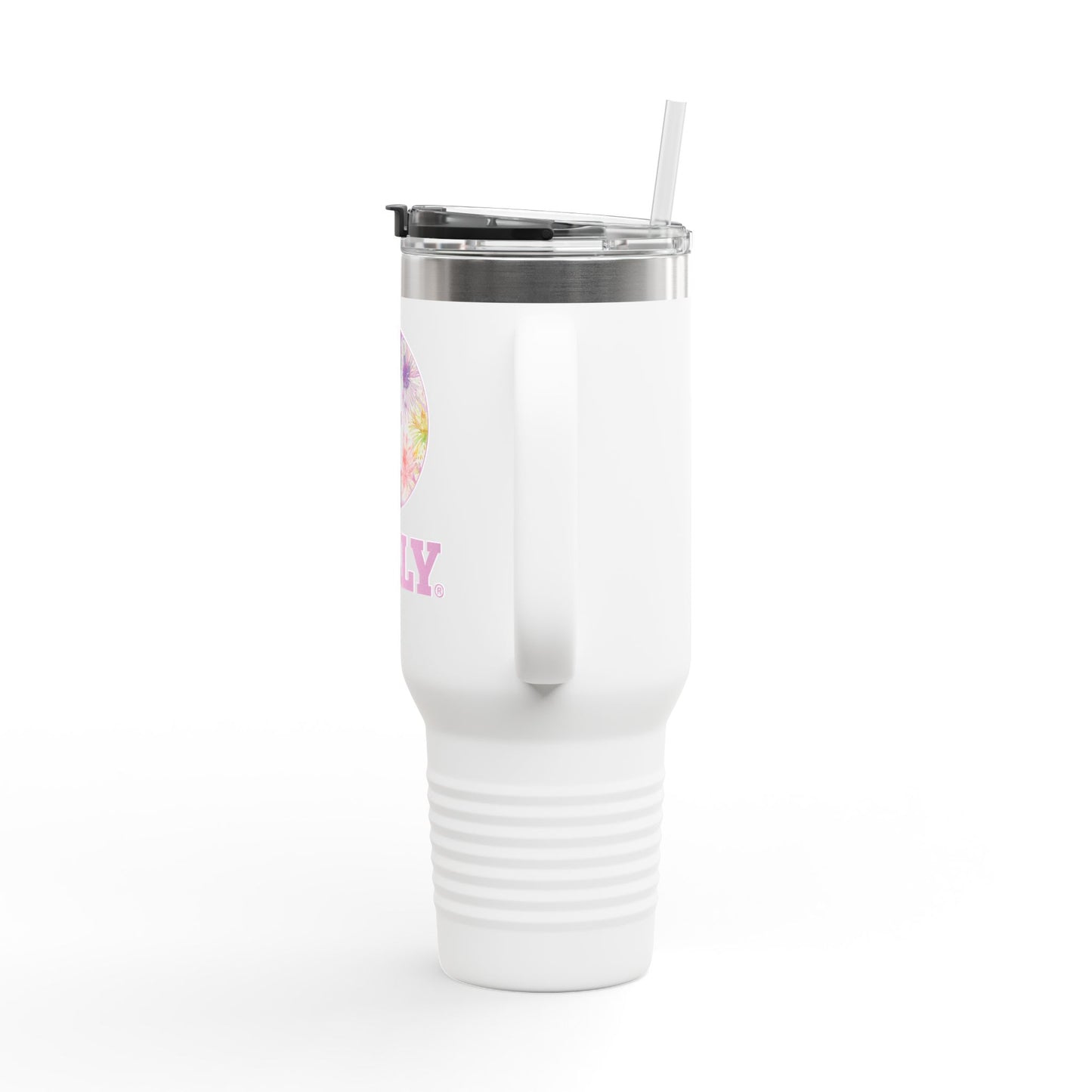 BILLY Insulated Travel Mug, 40oz (Floral Logo)