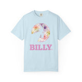 BILLY Unisex Garment-Dyed T-Shirt (Floral Logo) - AVAILABLE IN 4 COLORS