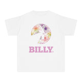 BILLY Youth Midweight Tee (Floral Logo) - AVAILABLE IN 4 COLORS