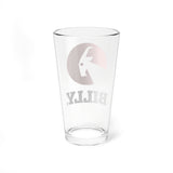 BILLY Mixing Glass, 16oz (Red/Black Vertical Logo)