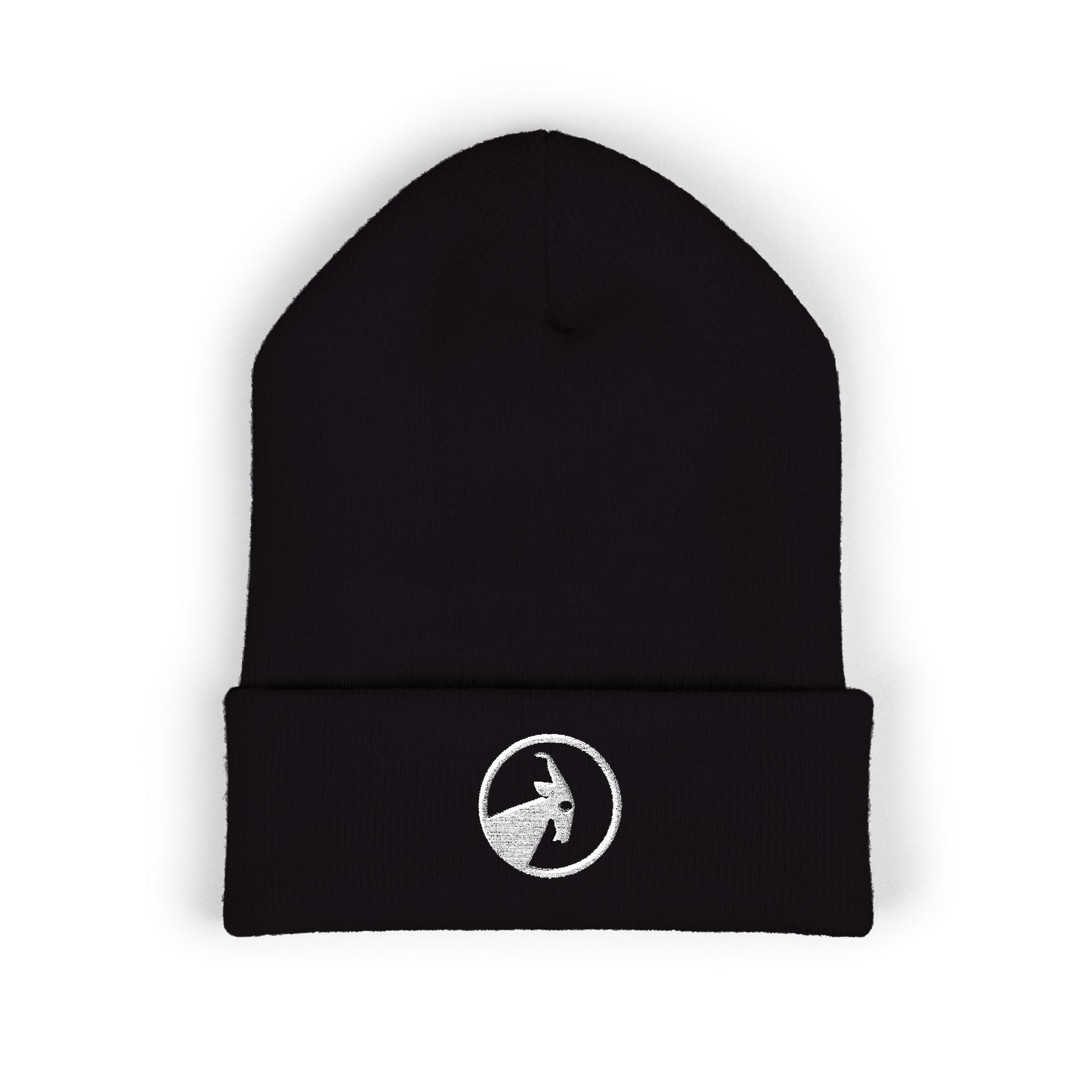 BILLY Classic Cuffed Beanie (White Goat - Embroidery) — AVAILABLE IN 12 COLORS