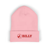 BILLY Classic Cuffed Beanie (Red Horizontal Logo - Embroidery) — AVAILABLE IN 9 COLORS