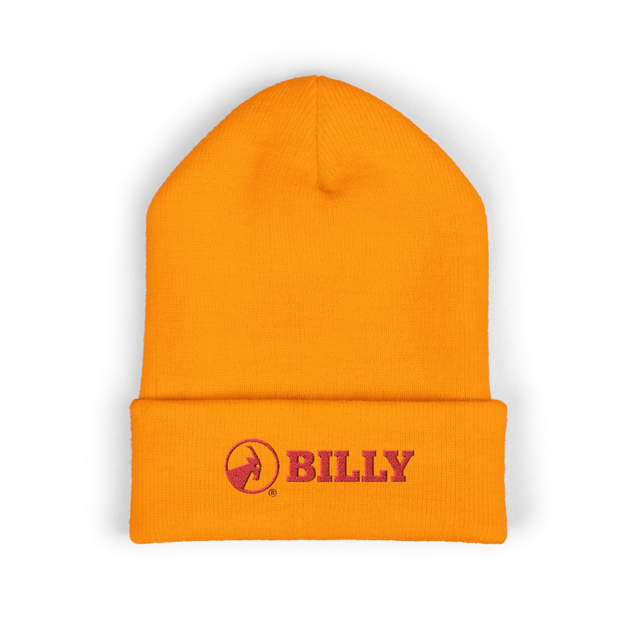 BILLY Classic Cuffed Beanie (Red Horizontal Logo - Embroidery) — AVAILABLE IN 9 COLORS