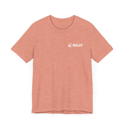 BILLY Adult Unisex Jersey Short Sleeve Tee (White Horizontal Logo - LCP)