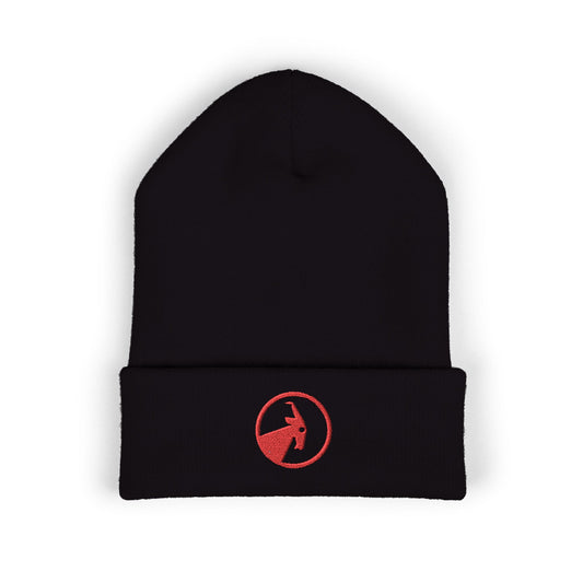 BILLY Classic Cuffed Beanie (Red Goat - Embroidery) — AVAILABLE IN 9 COLORS